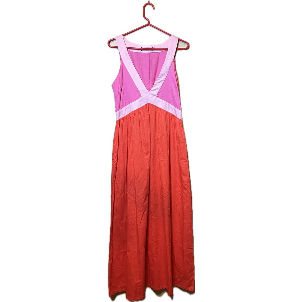 CK Bradley Catrina Colorblock Sleeveless Maxi Dress w/pockets Medium